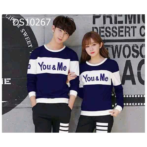 Baju Couple Sweater Sweater Pasangan Murah Doraemon Kombinasi