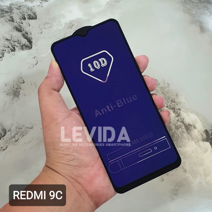TEMPERED GLASS ANTI BLUE MI REDMI 9C ANTI BLUE ANTI RADIASI REDMI 9C BISA COD