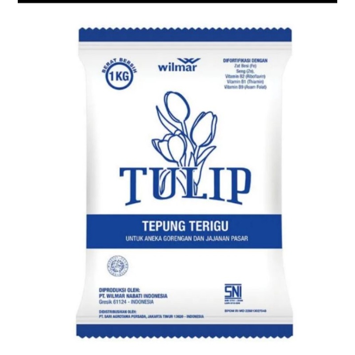 

Terigu Tulip kemasan 1 kg