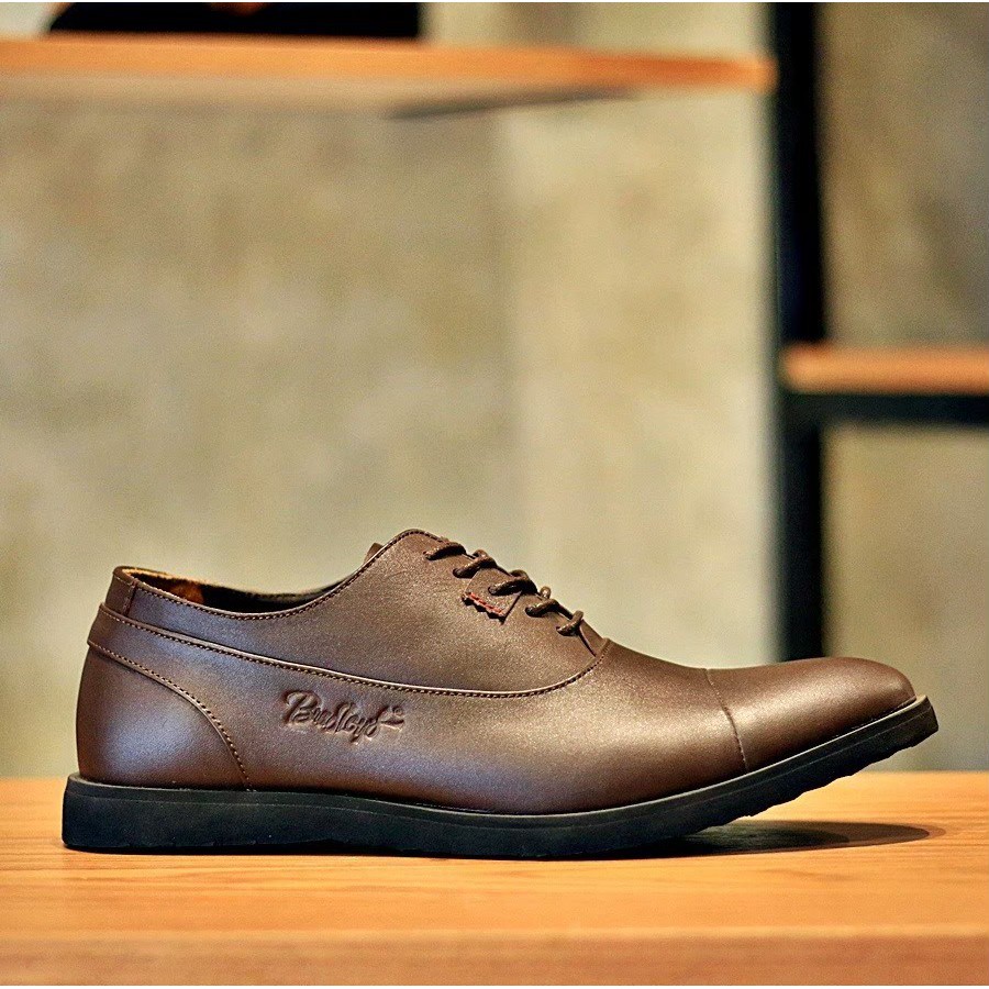Sepatu Pria Bradleys / Sepatu Pantofel Kulit / Sepatu Kerja / Sepatu Formal Bradleys Eleanor Brown