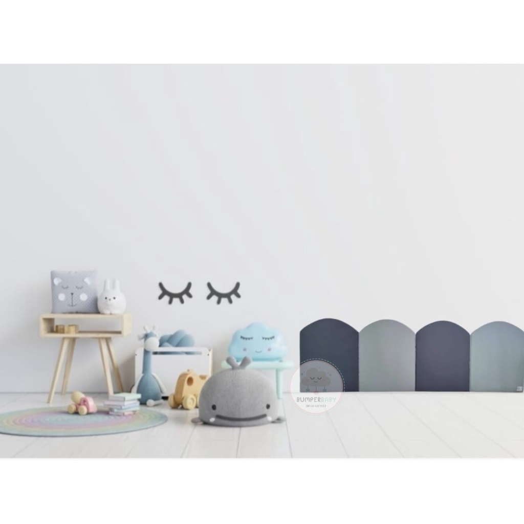 Bumper Dinding Scallop Cupcake / Bumper Wall / BumperWall / Pelindung Dinding Bayi / Busa Dinding an