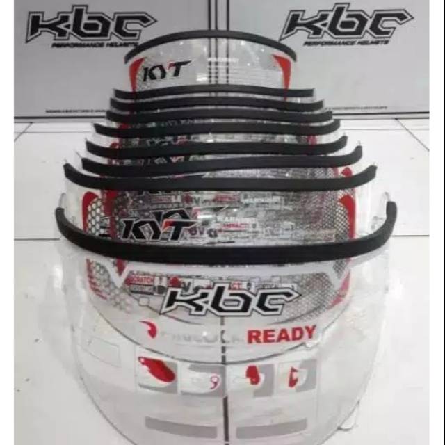 Talang air kaca helm/visor universal untuk semua jenis helm pnp kbc kyt nhk  ink mds list karet