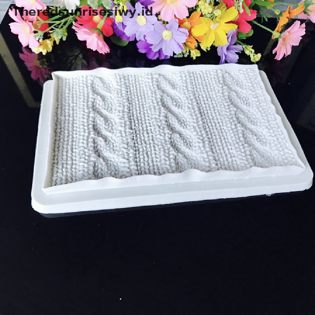 # Alat Rumah Tangga # Cetakan Fondant Bentuk Sweater Rajut Bahan Silikon