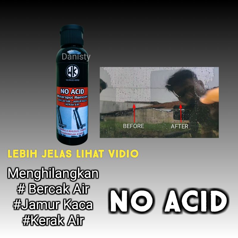 Pembersih jamur kaca mobil NO ACID efek daun talas / pembersih kaca semua jenis kaca