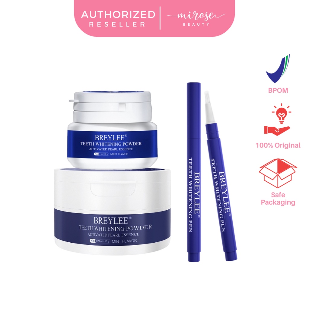 [BPOM] BREYLEE Teeth Whitening Powder &amp; Pen - Mencerahkan Gigi