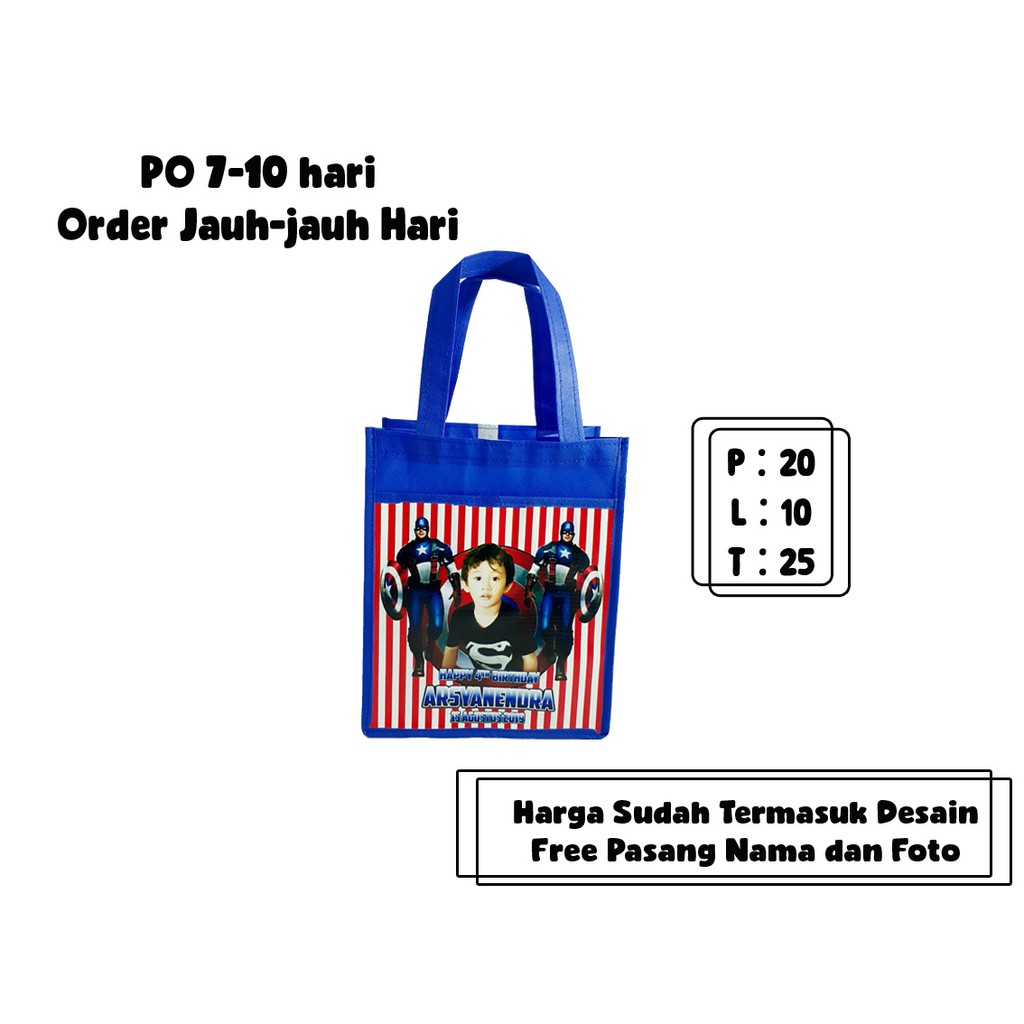 

Tas Ulang Tahun Kantong Custom Nama Anak