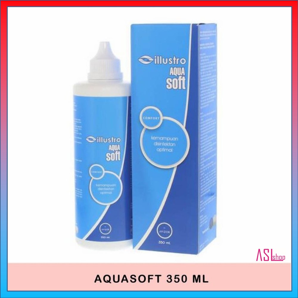 CAIRAN PEMBERSIH SOFTLENS AQUASOFT 350 ML BY ILLUSTRO