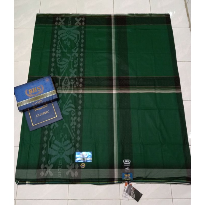 Sarung BHS Classic Hijau NU Tumpal kembang