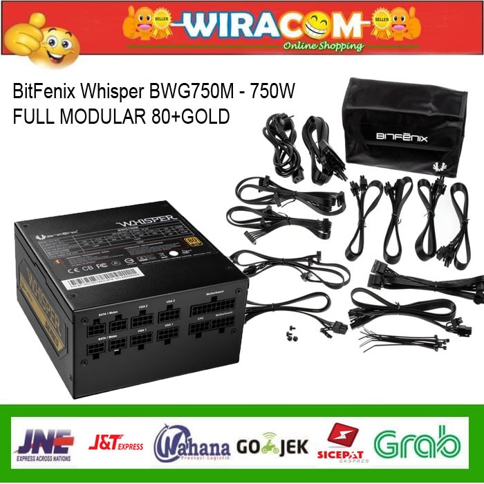 BitFenix Whisper BWG750M - 750W Full Modular 80 Plus Gold PSU GARANSI RESMI