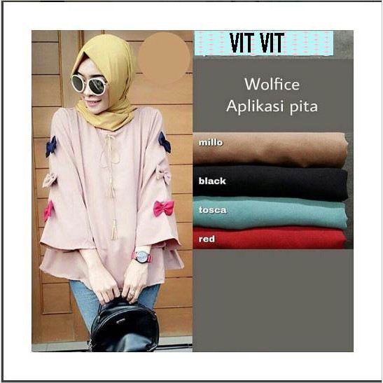 VITVIT WOLFICE  | tanah abang | tas slempang | baju kekinian | lengan panjang |
