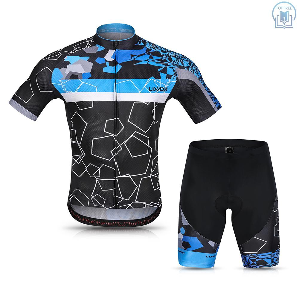 Topfree Set Pakaian Jersey Sepeda Baju Lengan Pendek Topfree Set Pakaian Jersey Sepeda Baju Lengan Pendek