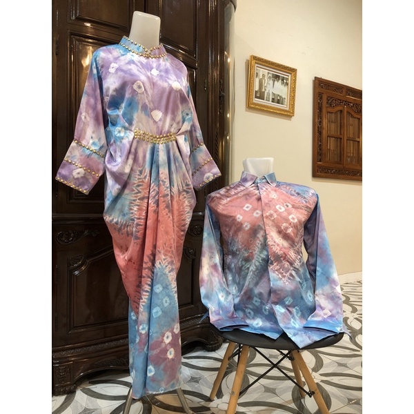 Couple Kaftan Jumputan Palembang