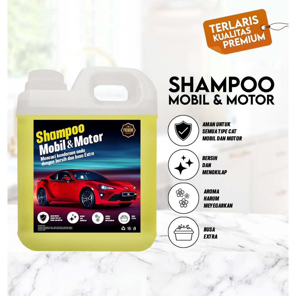 SABUN / SHAMPOO CUCI MOBIL &amp; MOTOR SUPER PREMIUM - KONSENTRAT 1 LITER