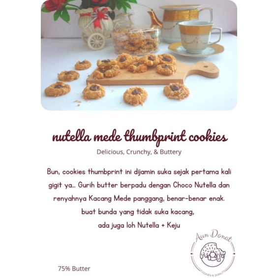 

kue kering hampers lebaran nutella mede cookies