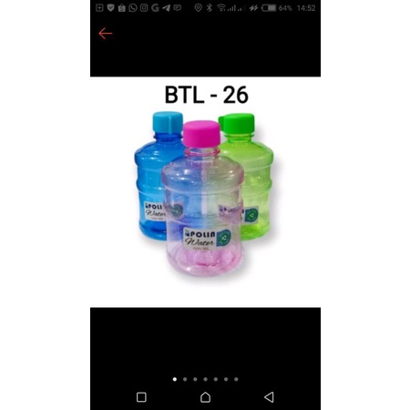 botol galon mini 600ml