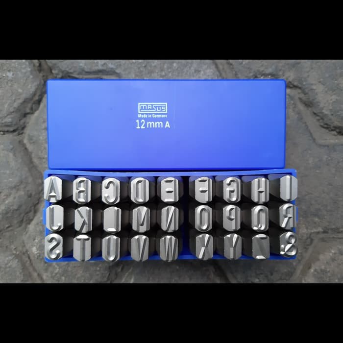 

Promo KETOK HURUF ukuran 12mm / (A-Z) LETTER STAMP PUNCH 12 mm MERK MASUS