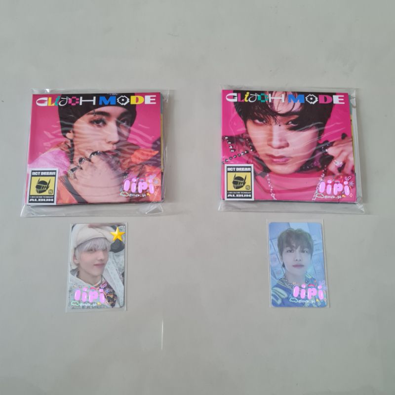 [BACA DESKRIPSI] wts want to sell ready album pc photocard digipack glitch mode glimo jaemin jisung 
