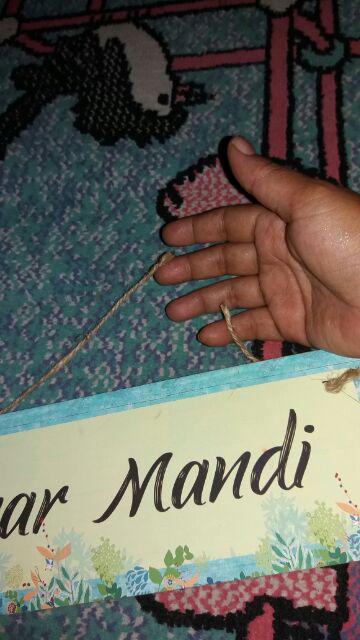 Hiasan Dinding Gantungan Pintu Bahan Mdf 10x30 / Walldecor Poster Kayu Dekorasi Rumah Quotes Unik