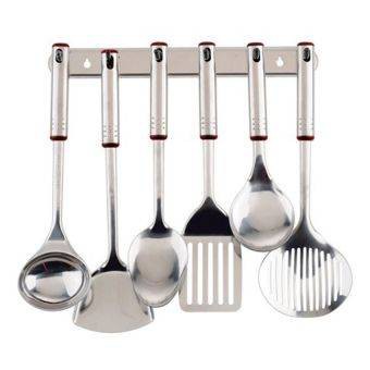 Oxone OX-963 Alat Dapur Stainless Steel Set Spatula dan Sendok Masak