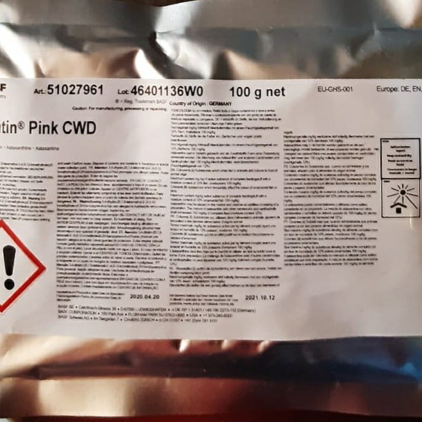 Lucantin Pink (Original Astaxanthin 10% BASF) 100 Gram