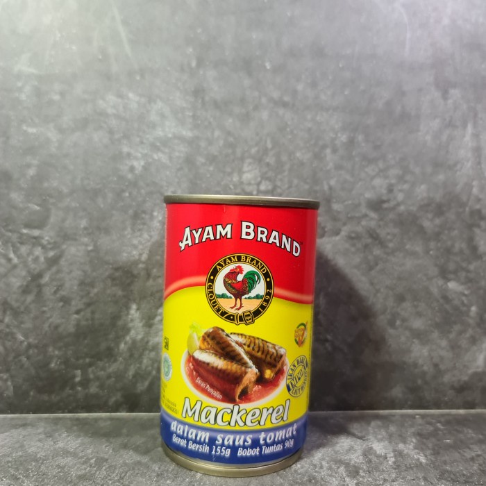 

Gg01Hh Ayam Brand Mackerel Saus Tomat 155G / Ikan Mackerel Tomato Sauce Ds01Gkk