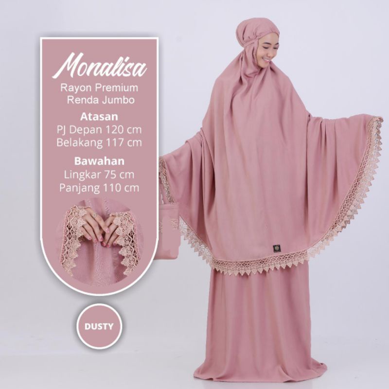 MUKENA MONALISA //MUKENA SUPER JUMBO //MUKENA RAYON POLOS JUMBO //MUKENA RENDA //MUKENA JUMBO