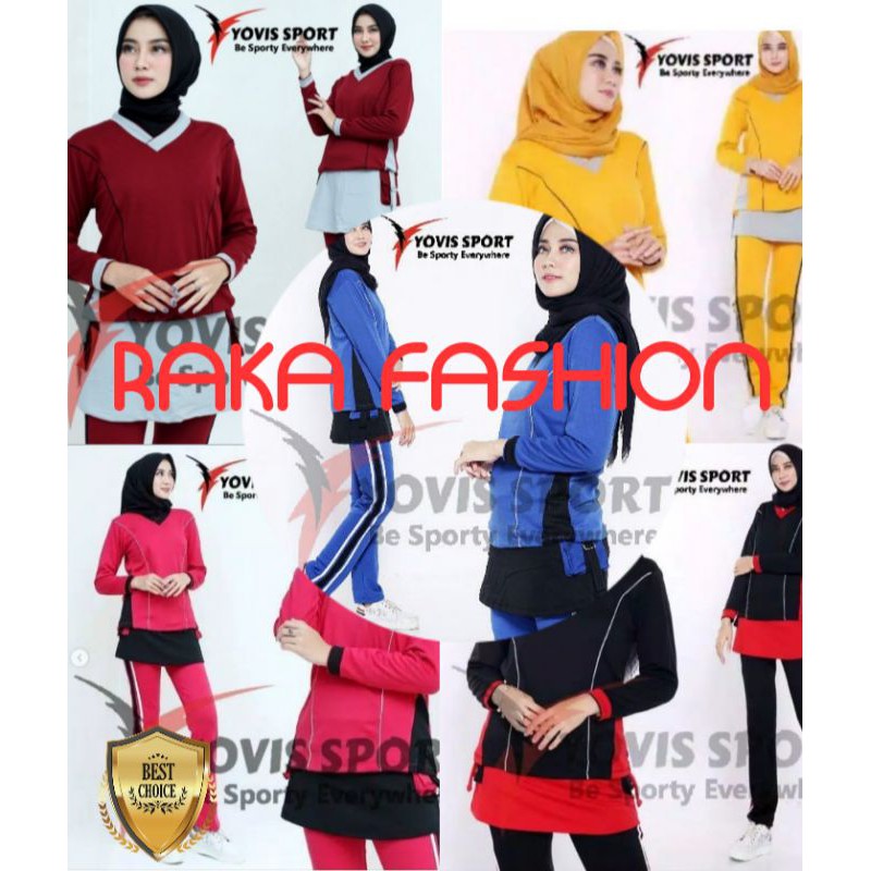 YOVIS/SETELAN BAJU SENAM , AEROBIC, YOGA, ZUMBA DAN OLAHRAGA OUT DOOR LAINNYA BY "YOVIS SPORT"