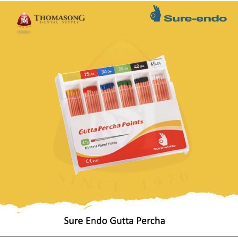 

SURE ENDO GUTTA PERCHA TAPER 4%