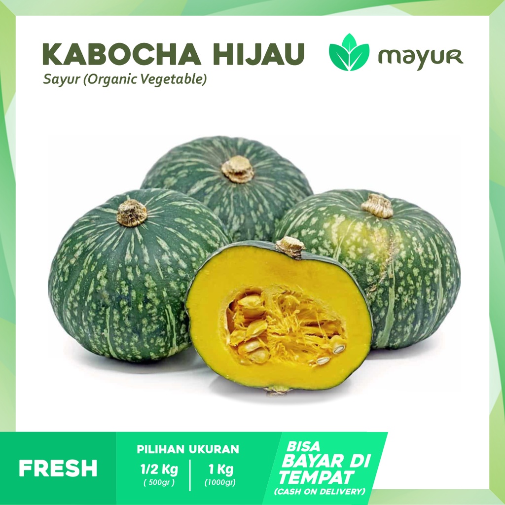 

Kabocha Hijau / Labu ( 500gr | 1kg )