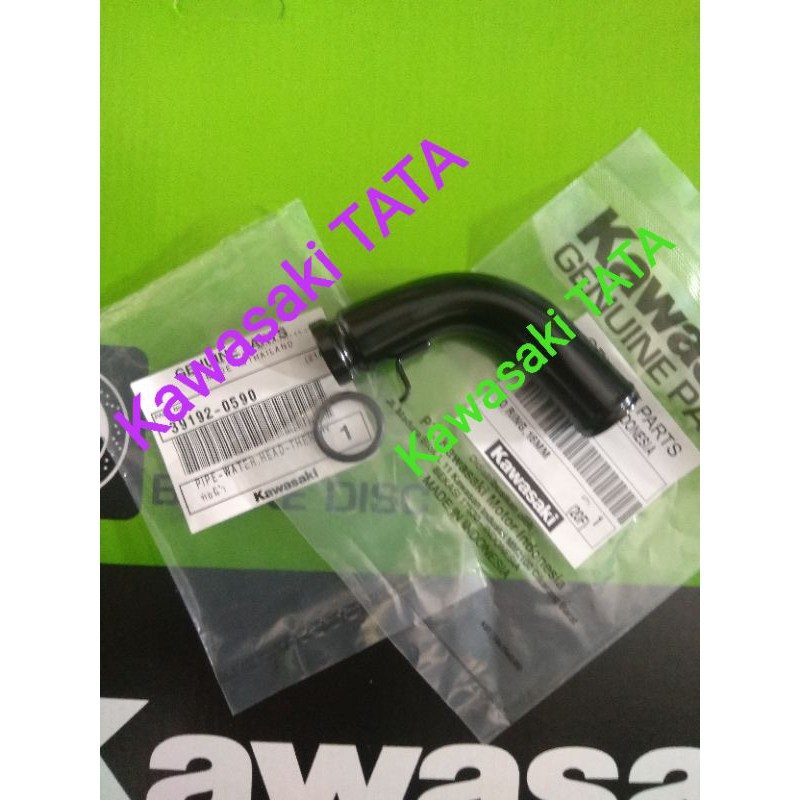 Stok Baru Pipa air radiator Ninja 250 Fi old, karbu, SPAREPART KAWASAKI.