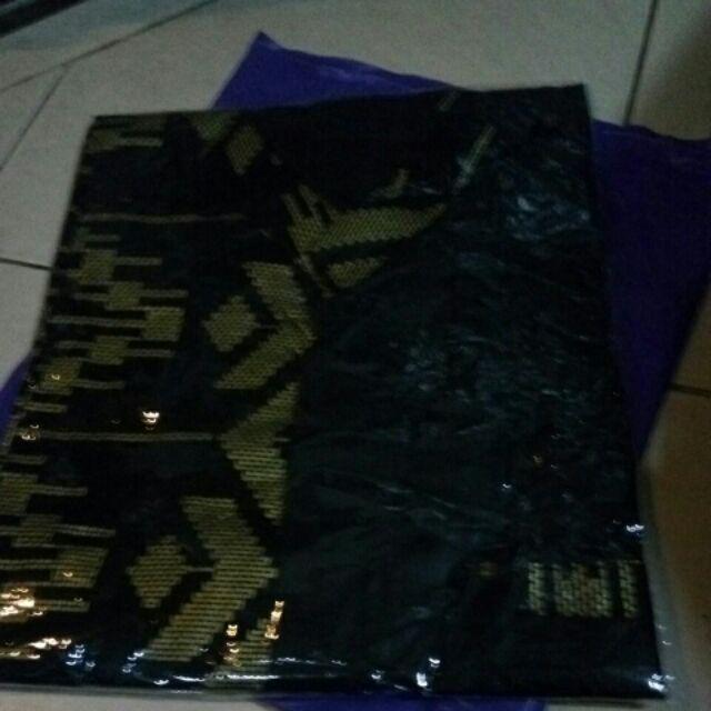 Koko Zigzag Hitam Kombinasi Gold By Distro Batik