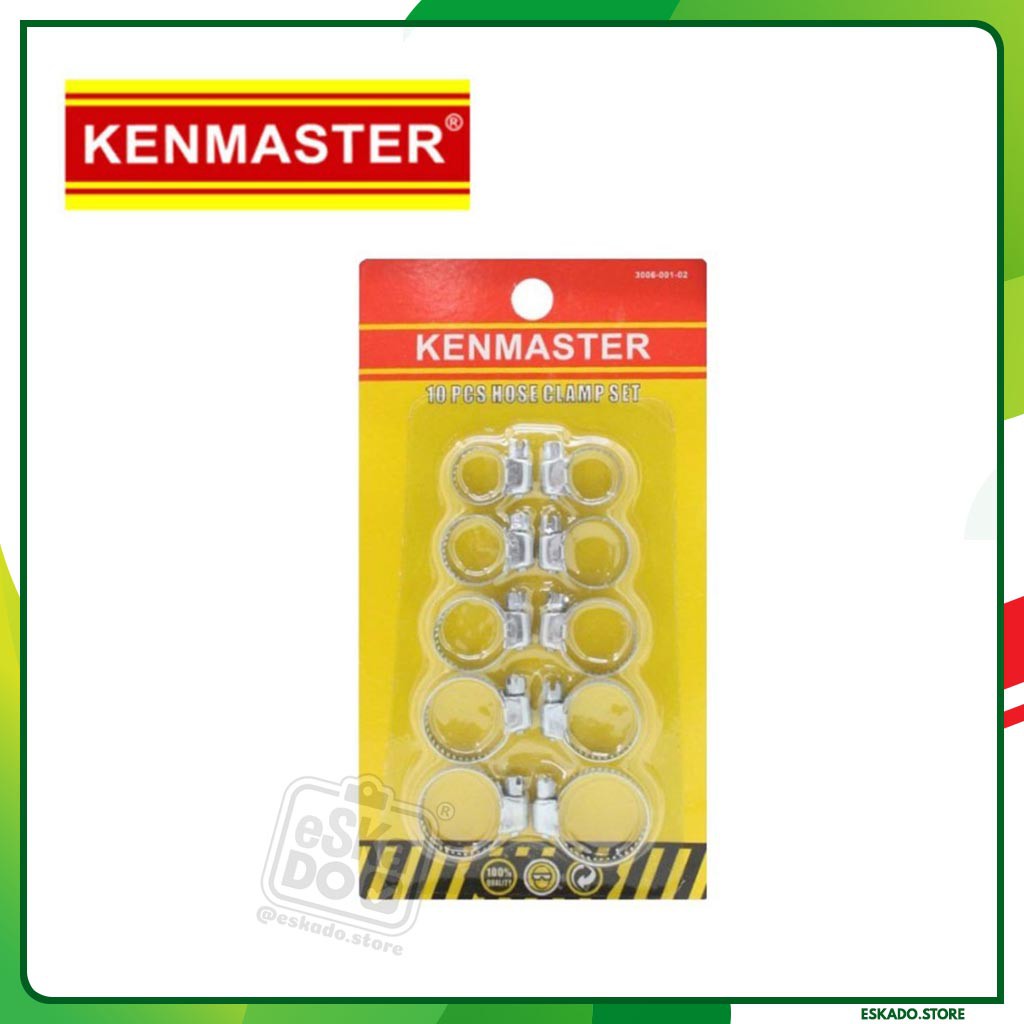 Kenmaster Klem Selang Set 10 Pcs - Hose Clamp Set 10 Pcs