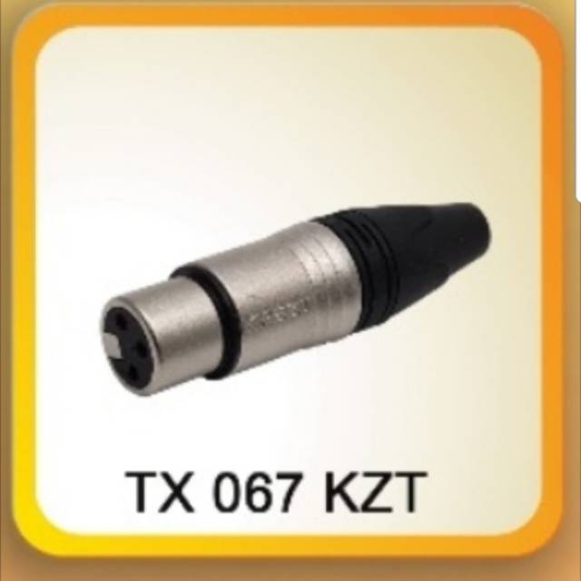 JACK XLR FEMALE KREZT TX 067 KZT ORIGINAL