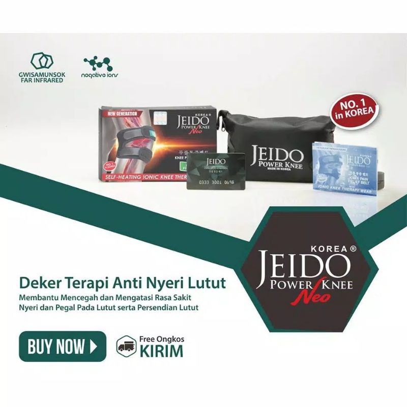 JEIDO POWER KNEE NEO SIZE L - DEKER LUTUT KESEHATAN ORIGINAL DARI KOREA