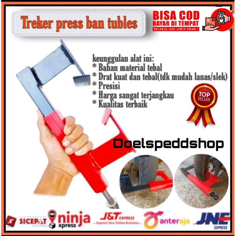 ALAT PRES BAN TUBLES & NON TUBLES Pres Ban Motor TREKER jepit ban tubles