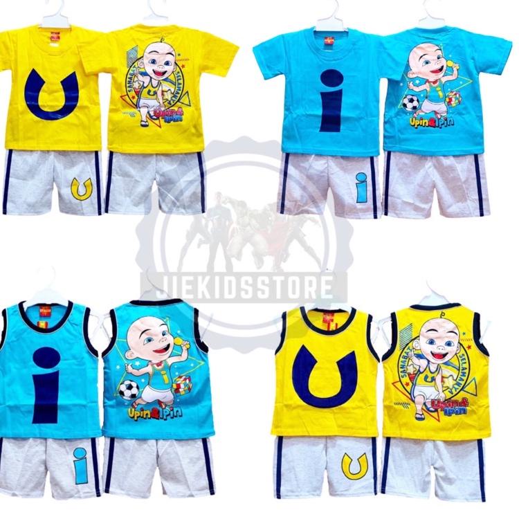 BAJU UPIN IPIN STELAN UPIN IPIN SETELAN PENDEK ANAK LAKI-LAKI ➹ (Diskon)