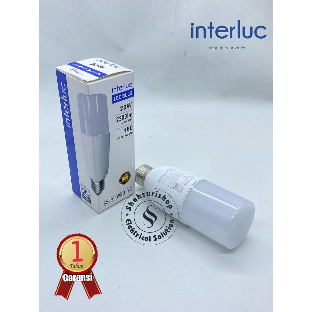 INTERLUC LAMPU LED STICK 20W 20 WATT TERANG MURAH BERGARANSI