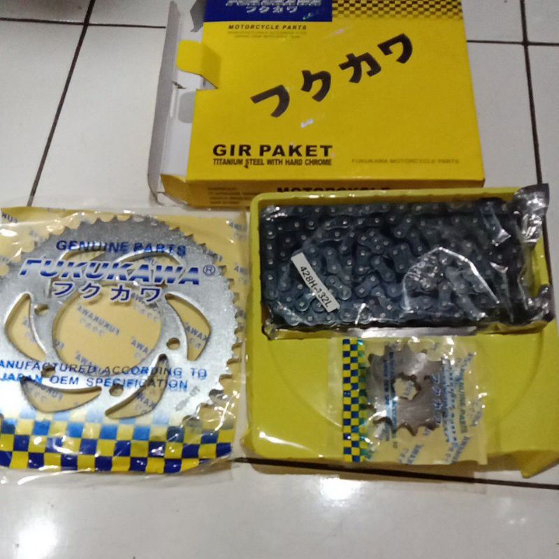 GIR SET R15 OLD GIR PAKET RANTAI MOTOR YAMAHA R15 LAMA FUKUKAWA JAPAN