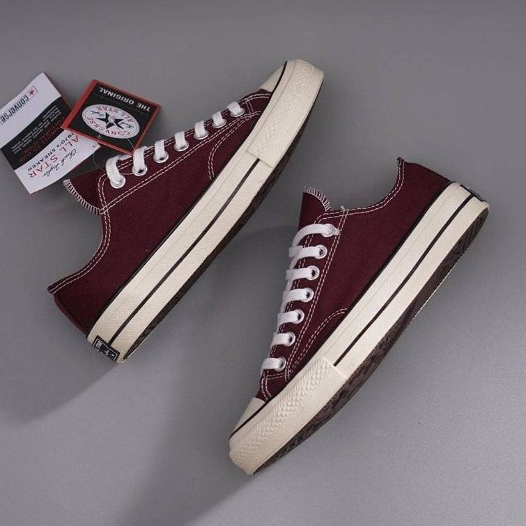 5t⋆Terkini↓ Sepatu Converse 70s Ox Merah Maroon / Converse 70s Dark Red Low Premium Hight Quality 96