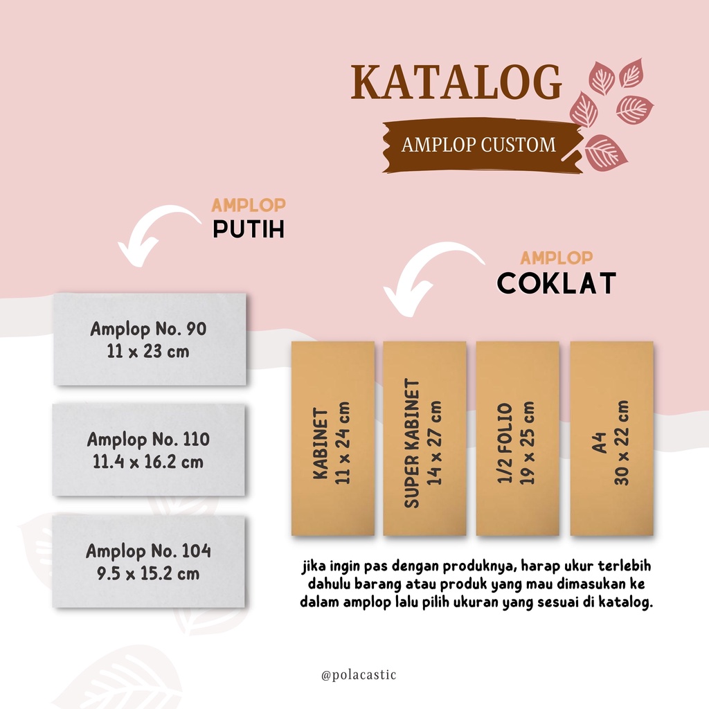 

AMPLOP COKLAT PACKAGING OLSHOP CUSTOM