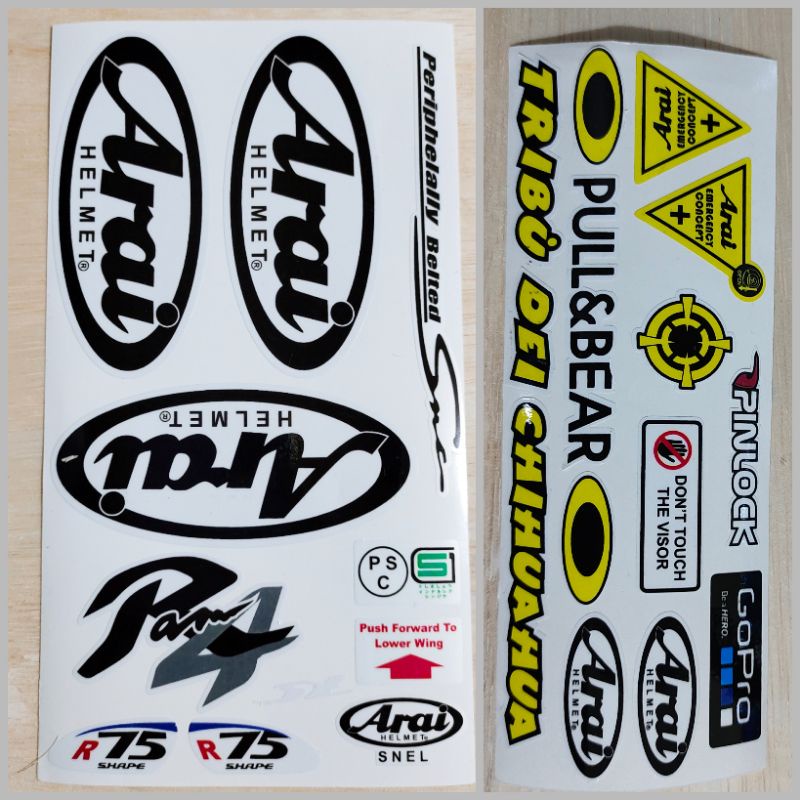 stiker set arai ram 4