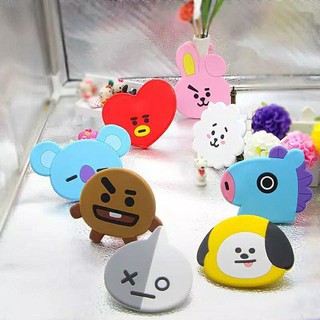 Holder Phone Karakter BTS21 3D LED 3 Mode Kelip / Popsocket LED Cartoon