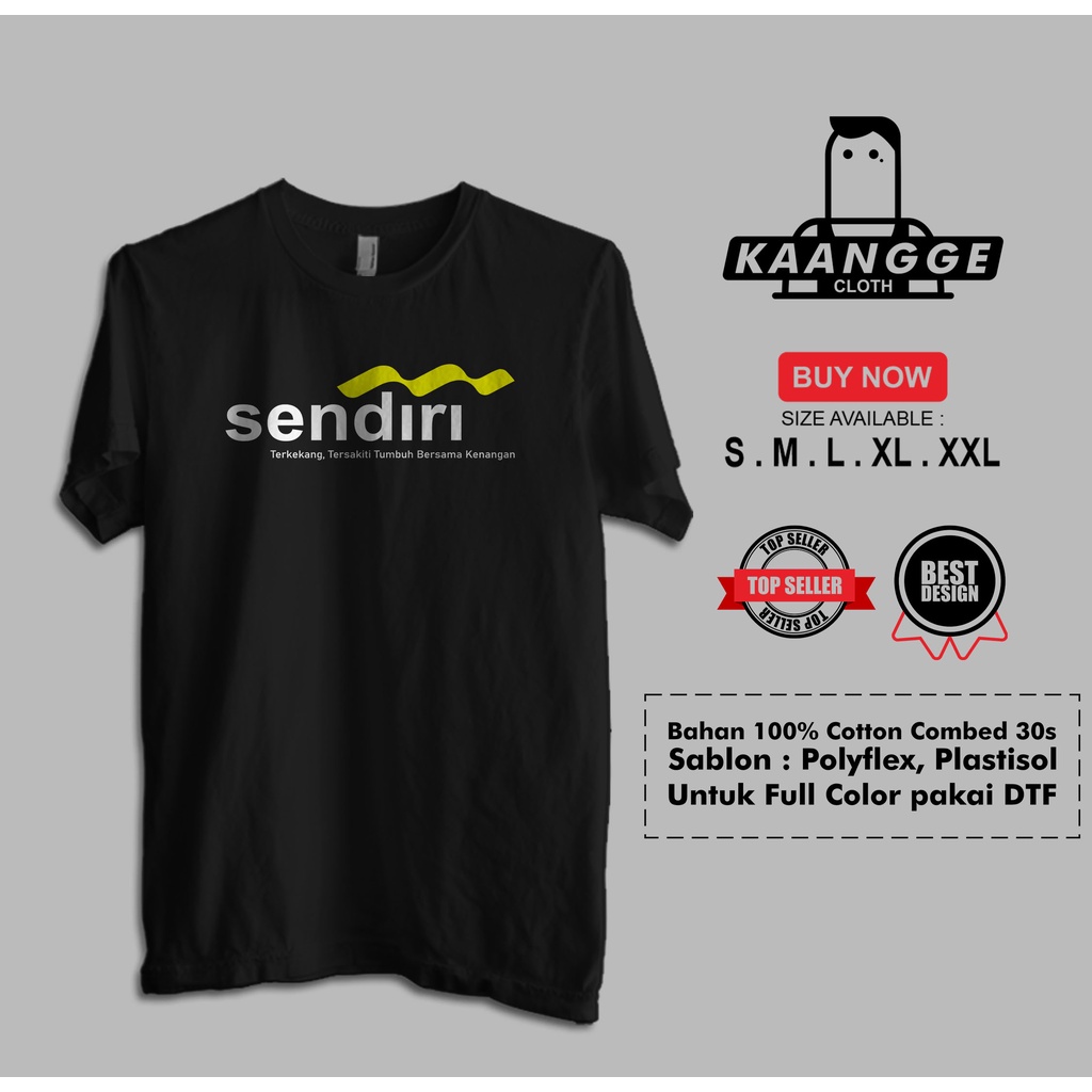 Kaos Mandiri Plesetan Sendiri LogoBaju Distro