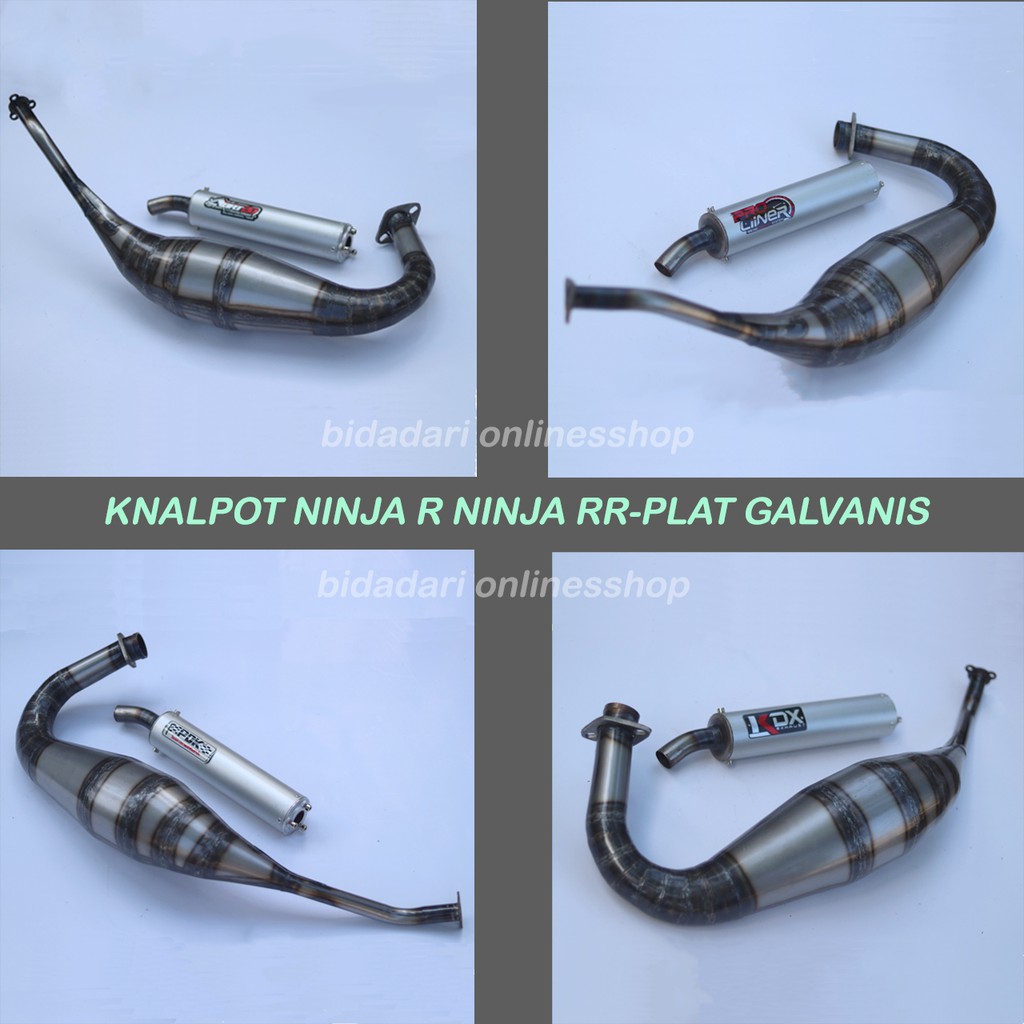 Knalpot Ninja R Ninja RR ABRT PDK KDX CMS RCB | Knalpot buat motor NINJA R RR Plat Galvanis Stenlis
