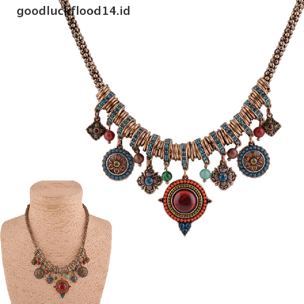 [OOID] New Gypsy Ethnic Tribal Turkish Boho Chain Bid Necklace Tassel Pendant Fringe ID