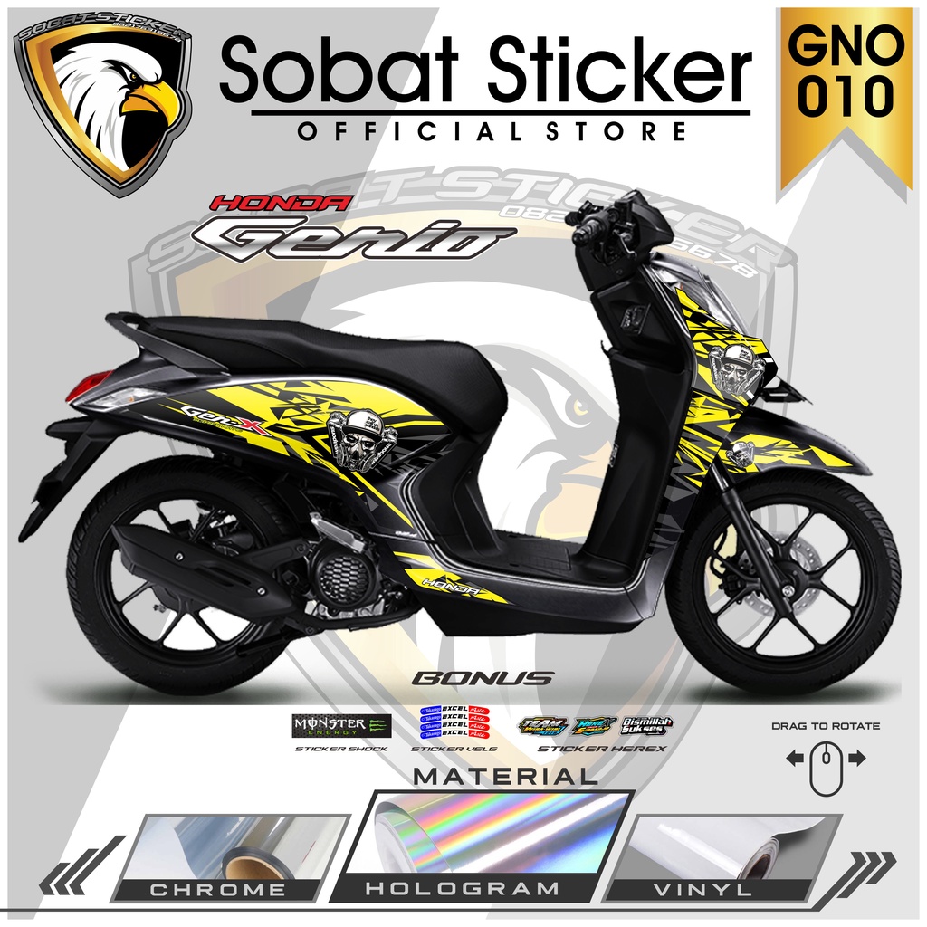 STRIPING GENIO - STRIPING HOLOGRAM HONDA GENIO WEAPONS SB-010