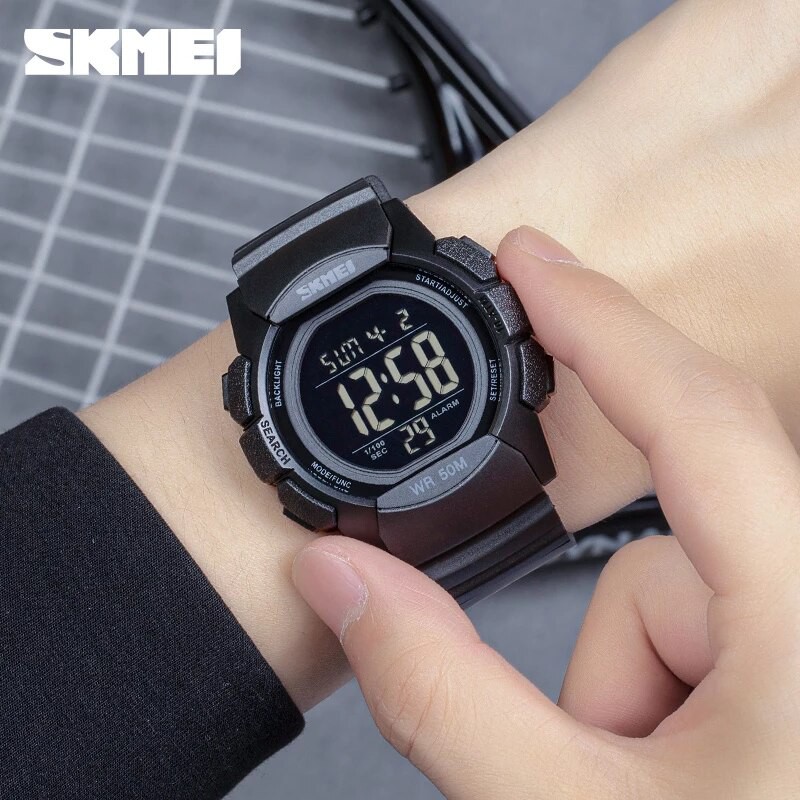 SKMEI 1771 Jam Tangan Pria Digital Dual Time Chronograph Sport Watch Anti Air Tali Rubber WATCHKITE WKOS