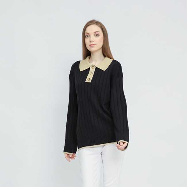 Yuna Polo knit Oversize Rajut