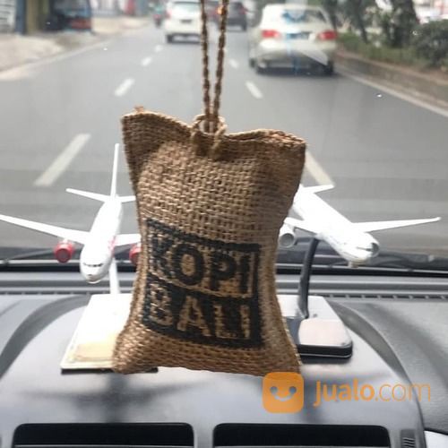 2 Pcs Parfum Mobil Kopi Bali Gantung, Pengharum Pewangi Aroma Kopi Biji KOJI