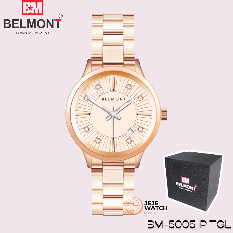 Jam Tangan Wanita Rantai Belmont BM-5005 IP TGL